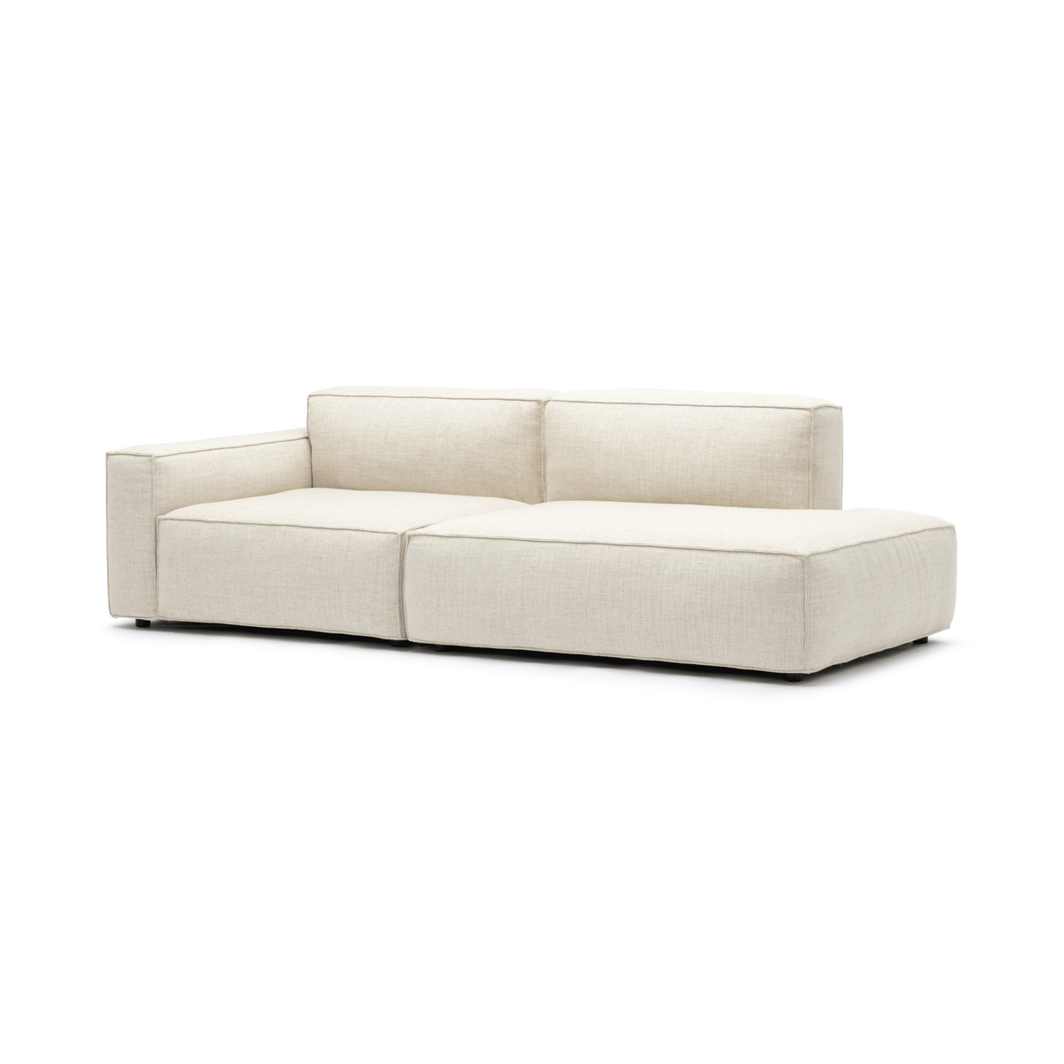 Baker Open End Sofa - Oatmeal - Modular Sofas Tolv Loom Collection Dubai