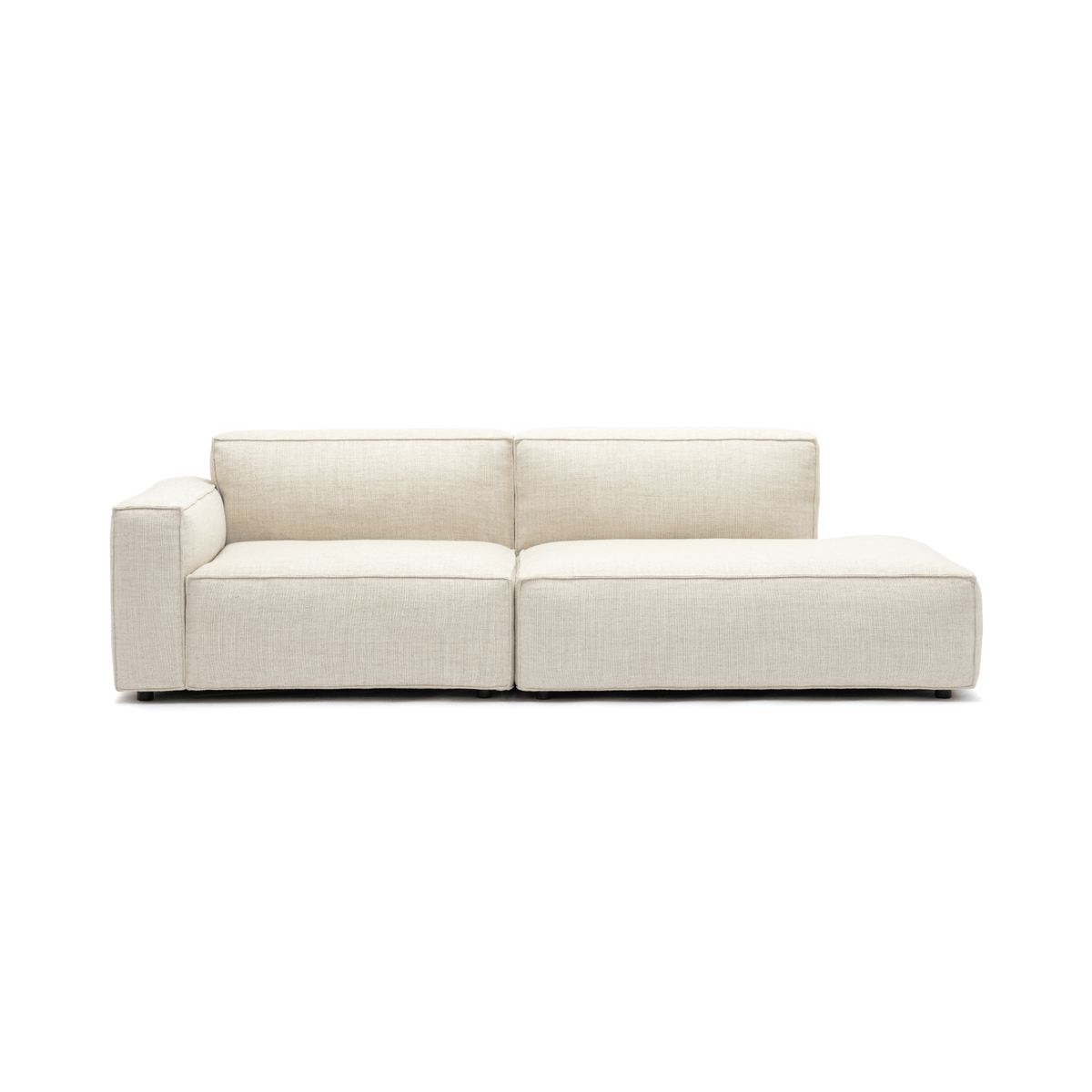 Baker Open End Sofa - Oatmeal - Modular Sofas Tolv Loom Collection Dubai