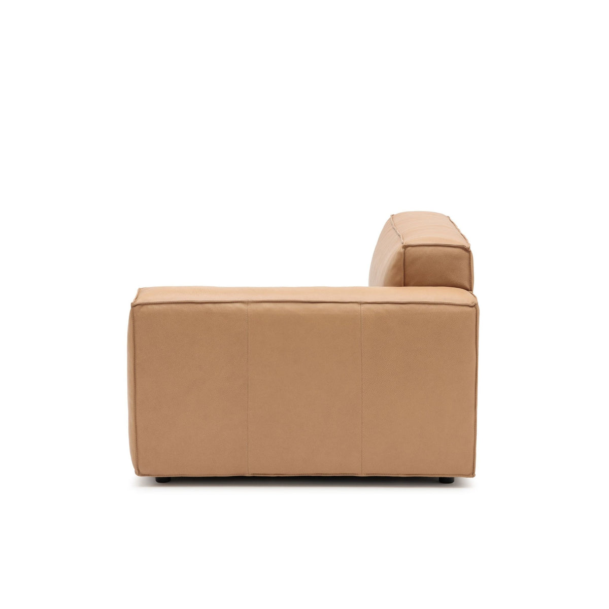 Baker Right Arm - Pecan Leather - Modular Sofas Tolv Loom Collection Dubai