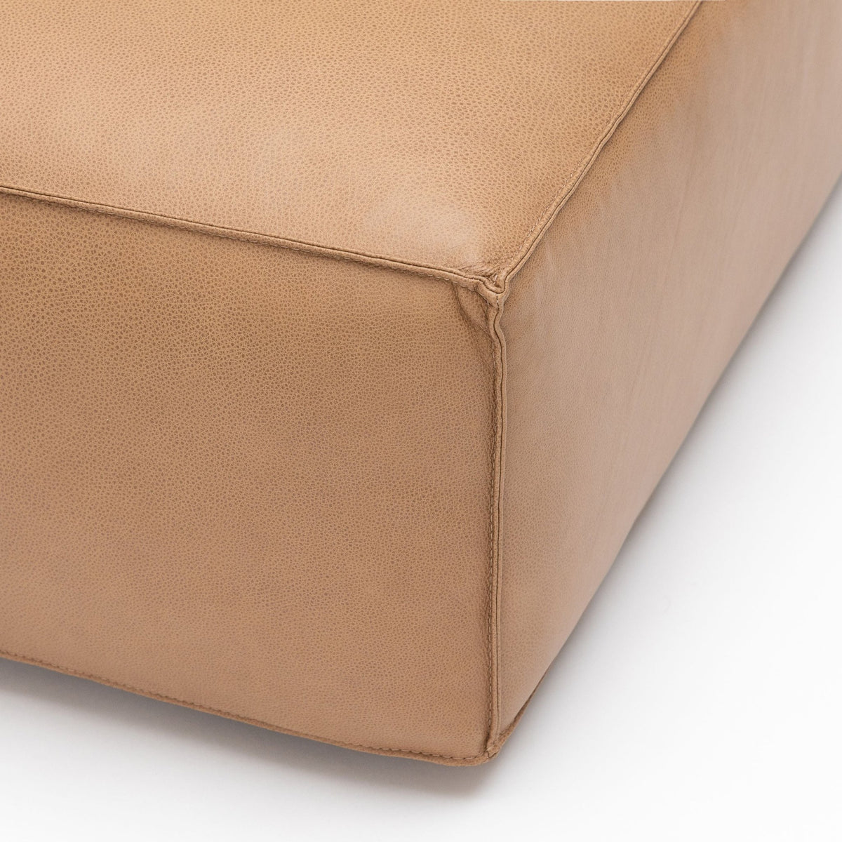 Baker Right Open End - Pecan Leather - Modular Sofas Tolv Loom Collection Dubai