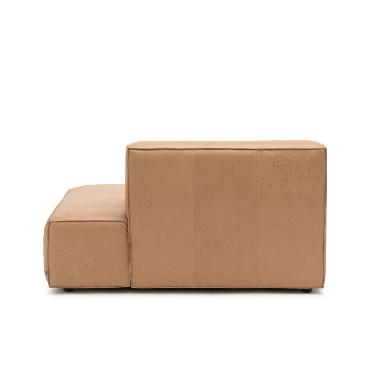Baker Right Open End - Pecan Leather - Modular Sofas Tolv Loom Collection Dubai