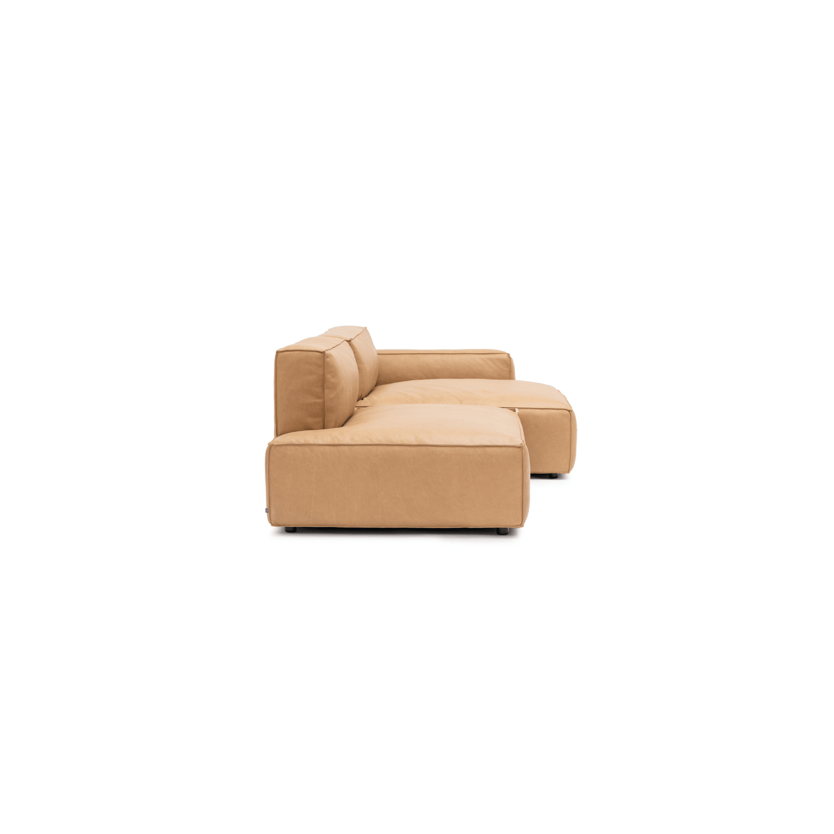 Baker Sectional With Storage - Pecan Leather - Sectional Sofas Tolv Loom Collection Dubai