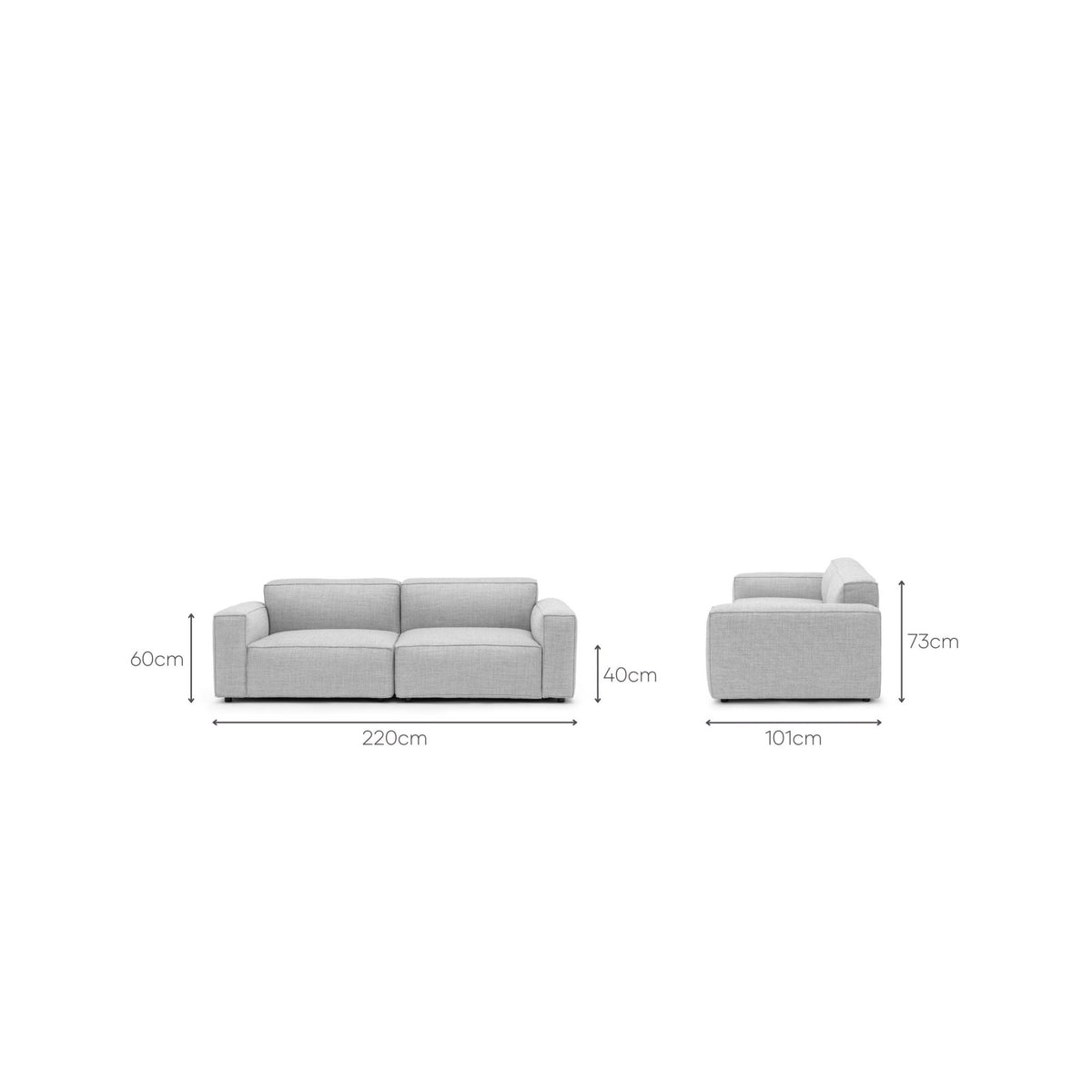 Baker Sofa - Diamond - Sofas Tolv Loom Collection Dubai