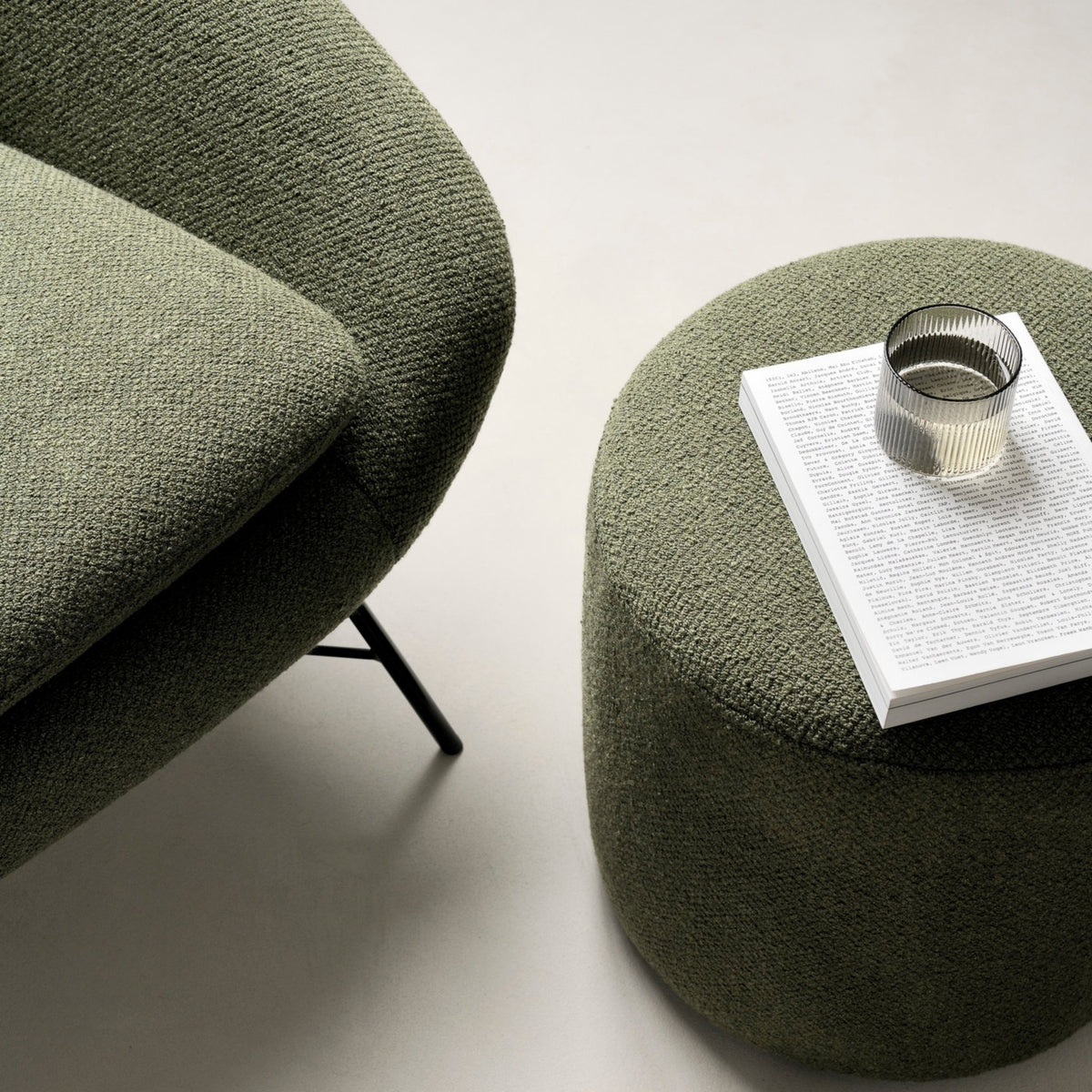 Barrow Pouf - Pine Green