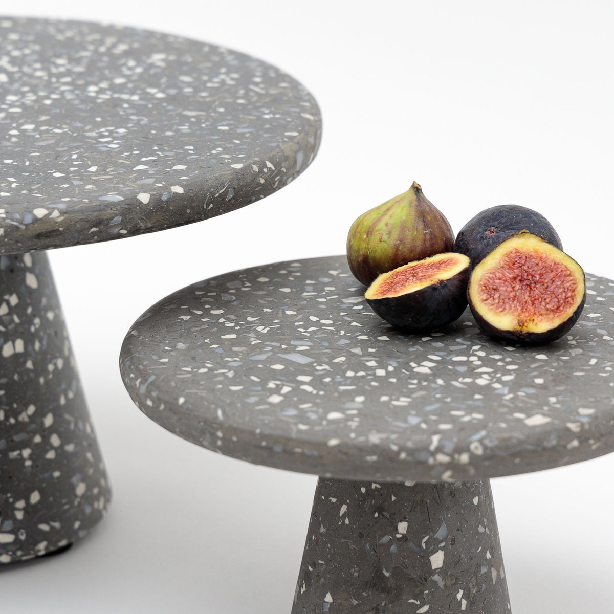 Black Pedestal Tray - Small - Trays Loom Collection Loom Collection Dubai
