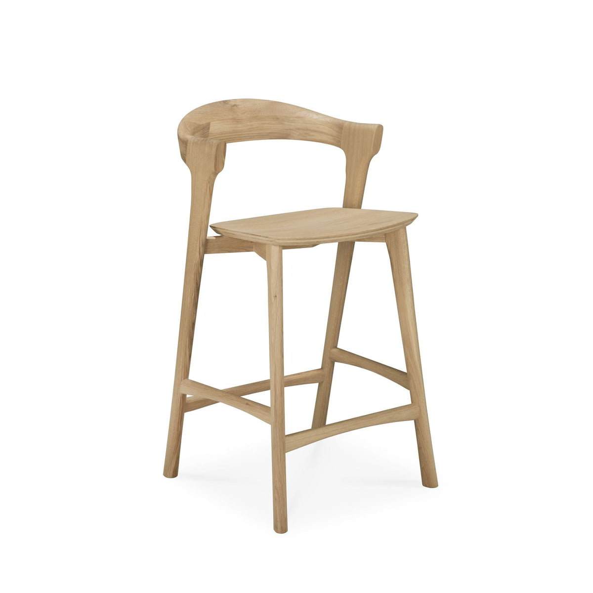 Bok Counter Stool - Oak - Bar & Counter Stools Ethnicraft Loom Collection Dubai