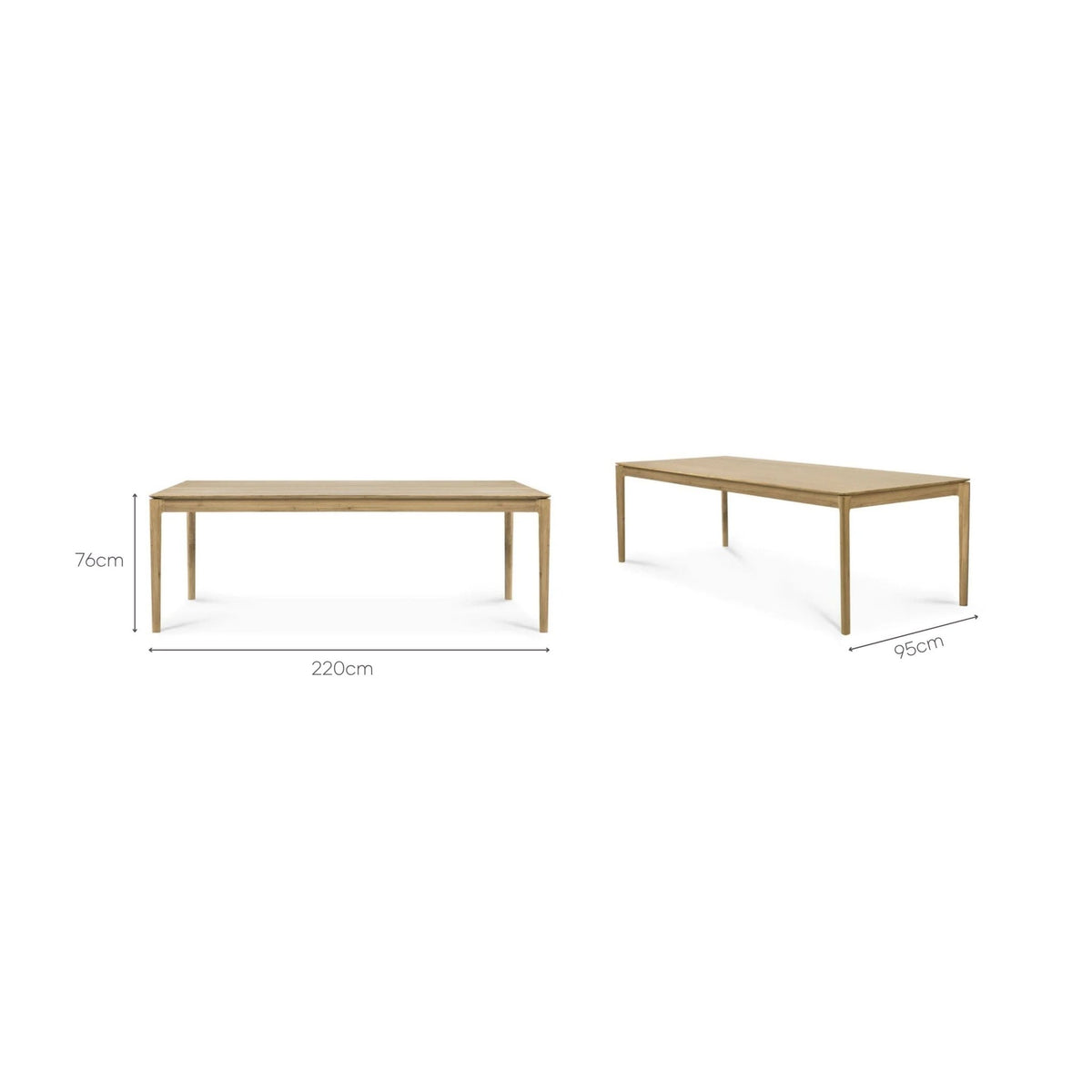 Bok Dining Table - Oak - Dining Tables Ethnicraft Loom Collection Dubai