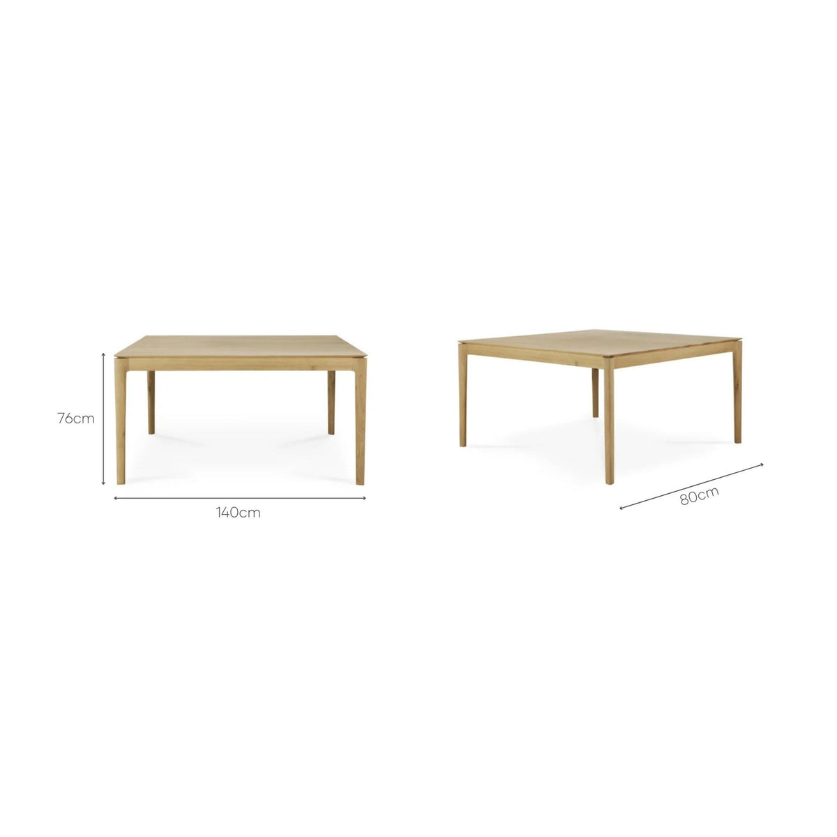 Bok Dining Table - Oak - Dining Tables Ethnicraft Loom Collection Dubai