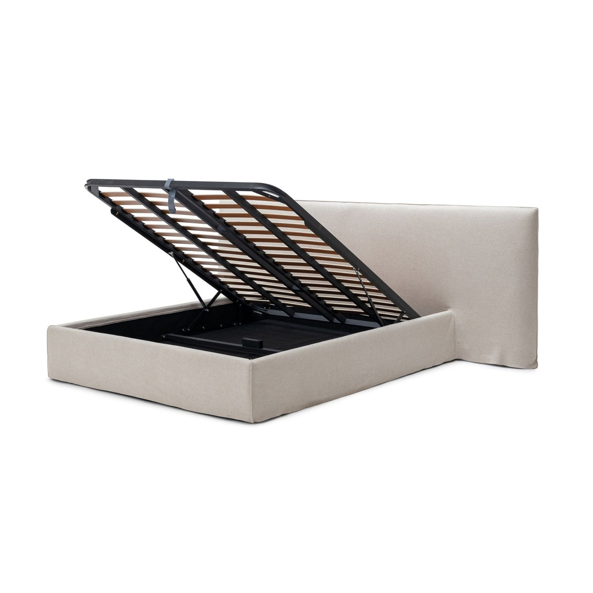 Bowen Bed With Storage - Natural - Beds Loom Collection Loom Collection Dubai