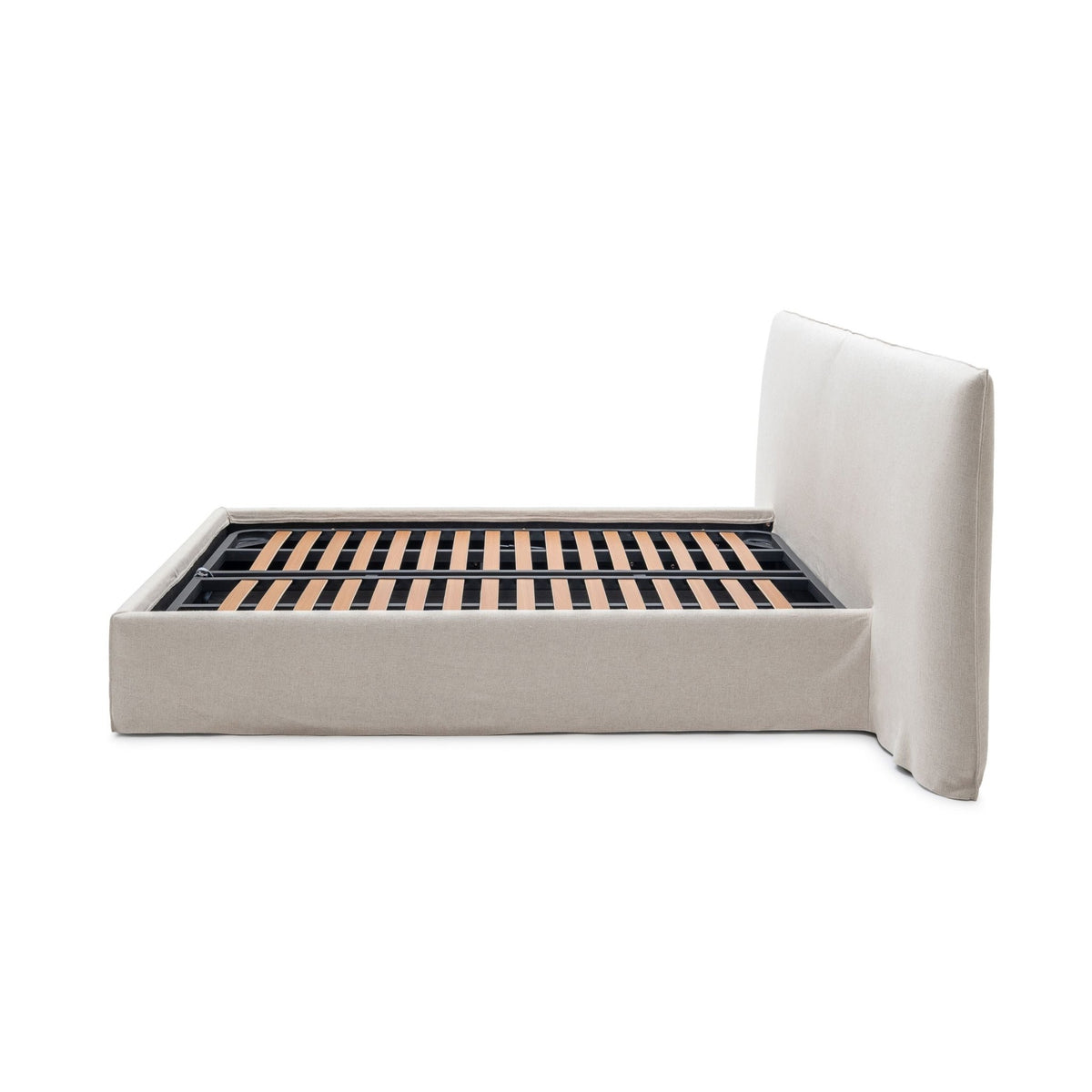 Bowen Bed With Storage - Natural - Beds Loom Collection Loom Collection Dubai