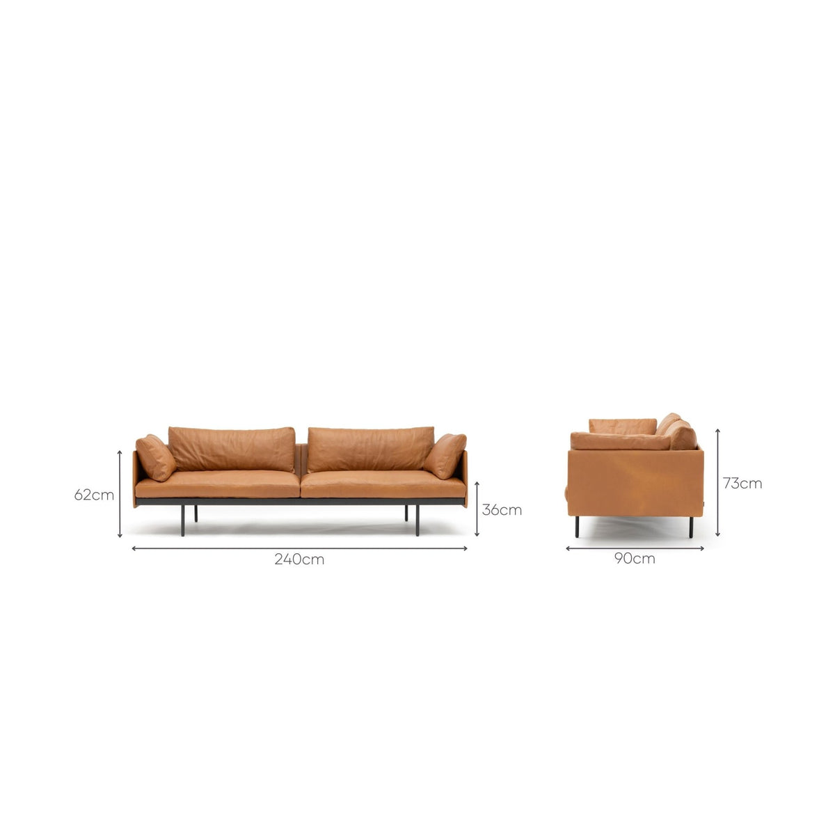 Bureau 240 Sofa - Heritage Saddle - Sofa Natadora Loom Collection Dubai
