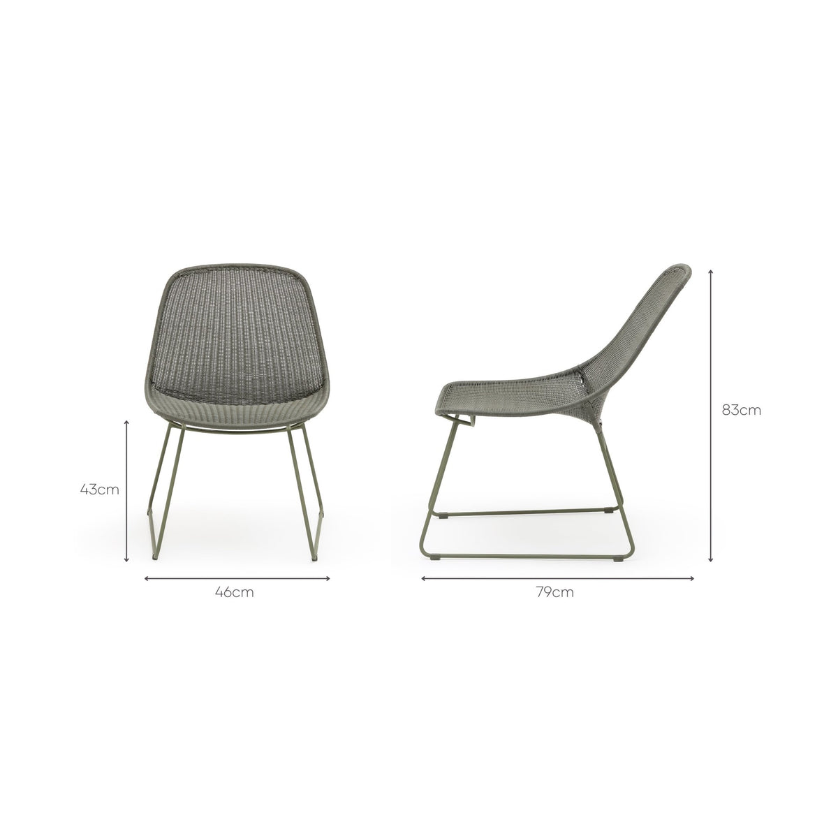Byron Lounge Chair - Moss