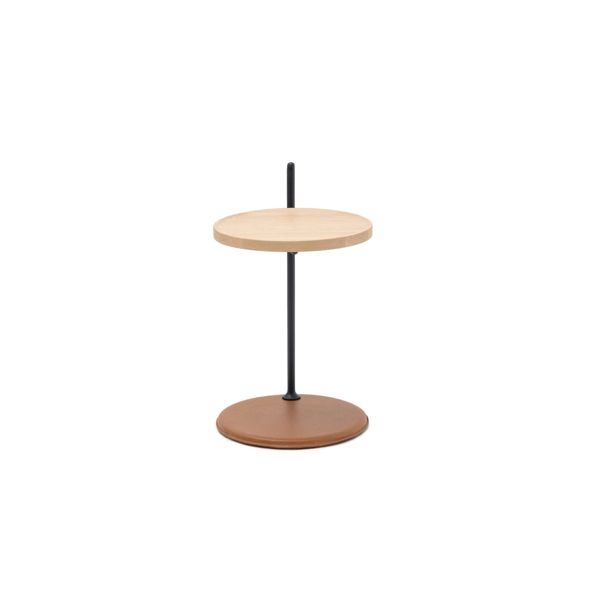 Bystander Side Table - Blonde Oak & Herritage Saddle - Side Tables Natadora Loom Collection Dubai