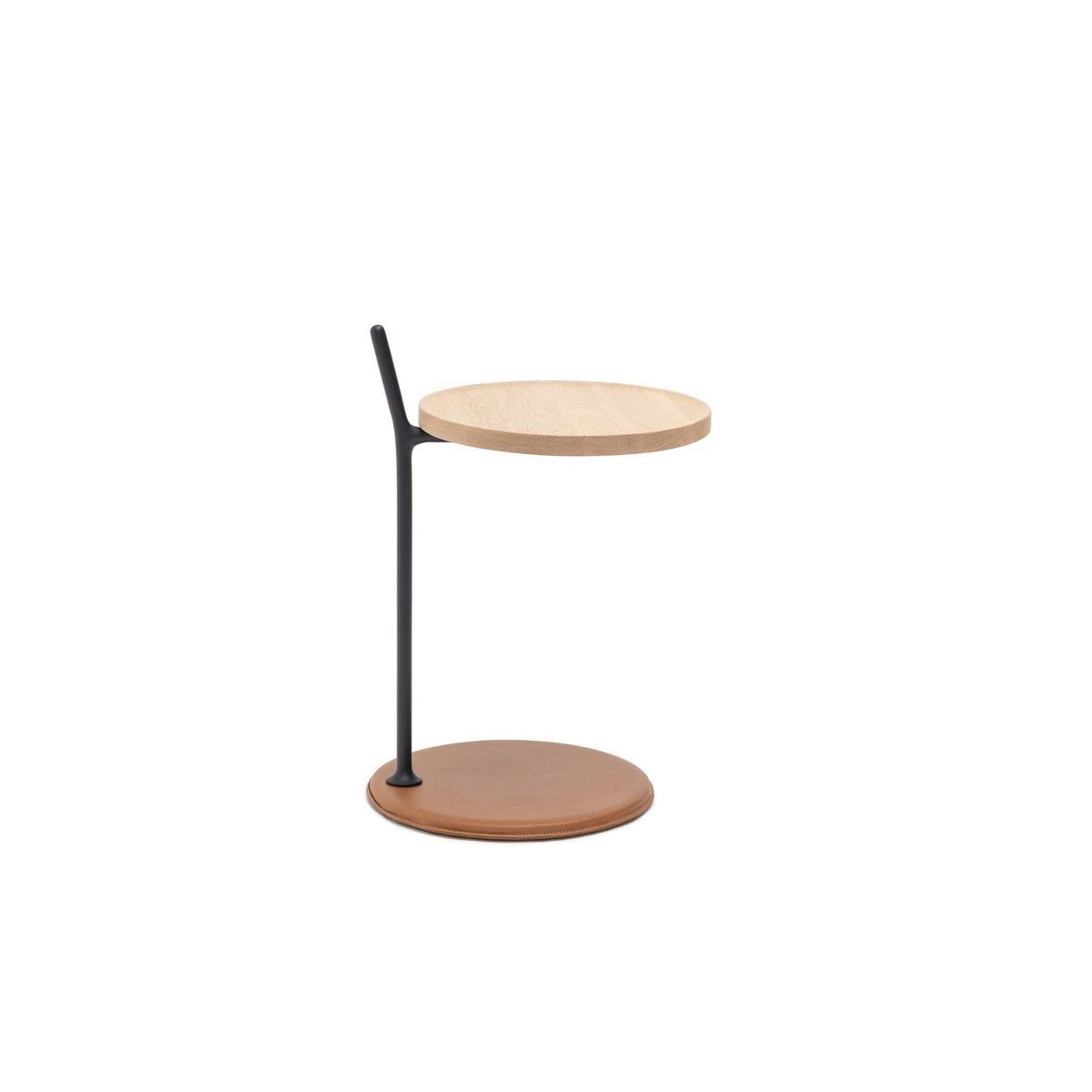 Bystander Side Table - Blonde Oak & Herritage Saddle - Side Tables Natadora Loom Collection Dubai