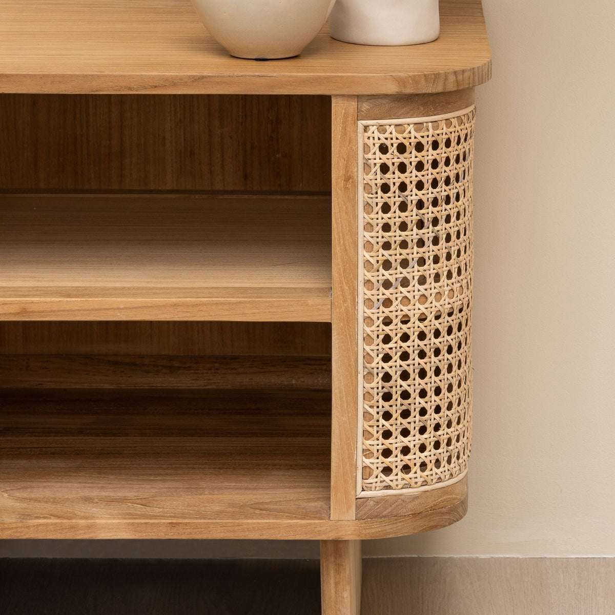 Cali Bedside Table - Natural - Nightstands Loom Collection Loom Collection Dubai