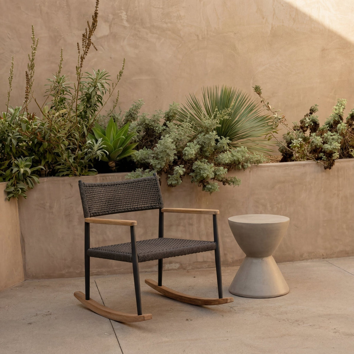 Calypso Rocking Lounge Chair - Onyx - Outdoor Occasional Chairs Loom Collection Loom Collection Dubai