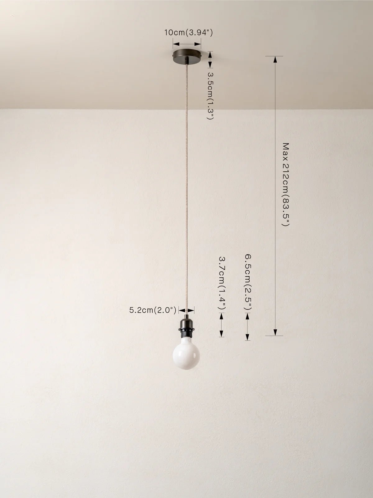 Capel - Bronze Drop Cap Lampholder Kit - Ceiling Lights Lights&Lamps Loom Collection Dubai