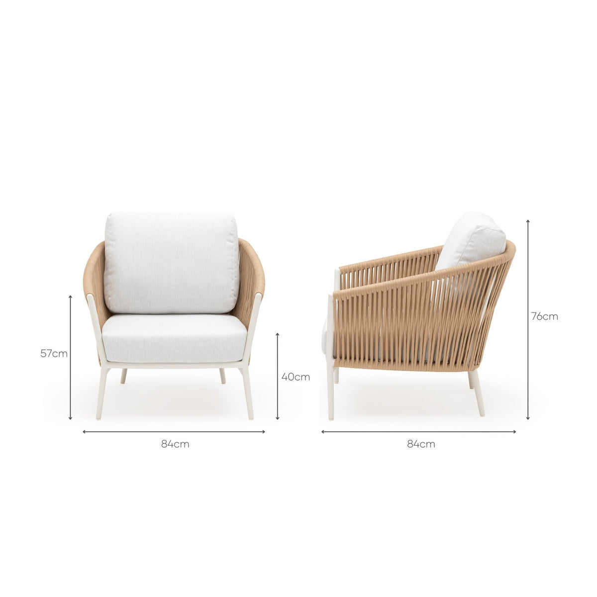 Cascade Lounge Chair - Shell - Outdoor Occasional Chairs Loom Collection Loom Collection Dubai