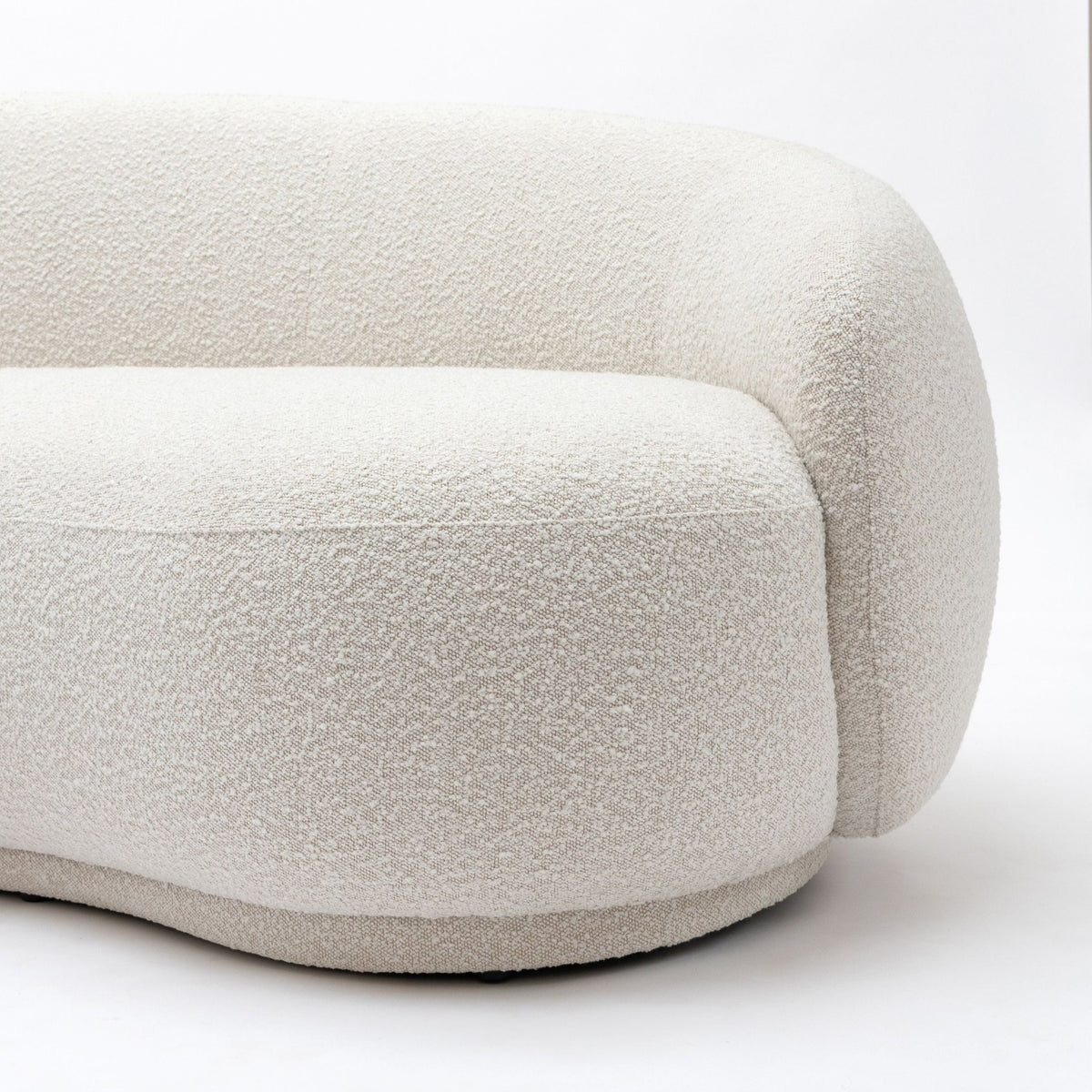 Cashew Sofa - Ivory Boucle - Curved Sofas Loom Collection Loom Collection Dubai