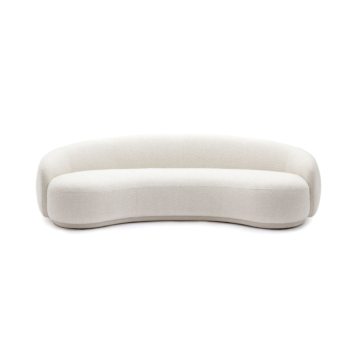 Cashew Sofa - Ivory Boucle - Curved Sofas Loom Collection Loom Collection Dubai