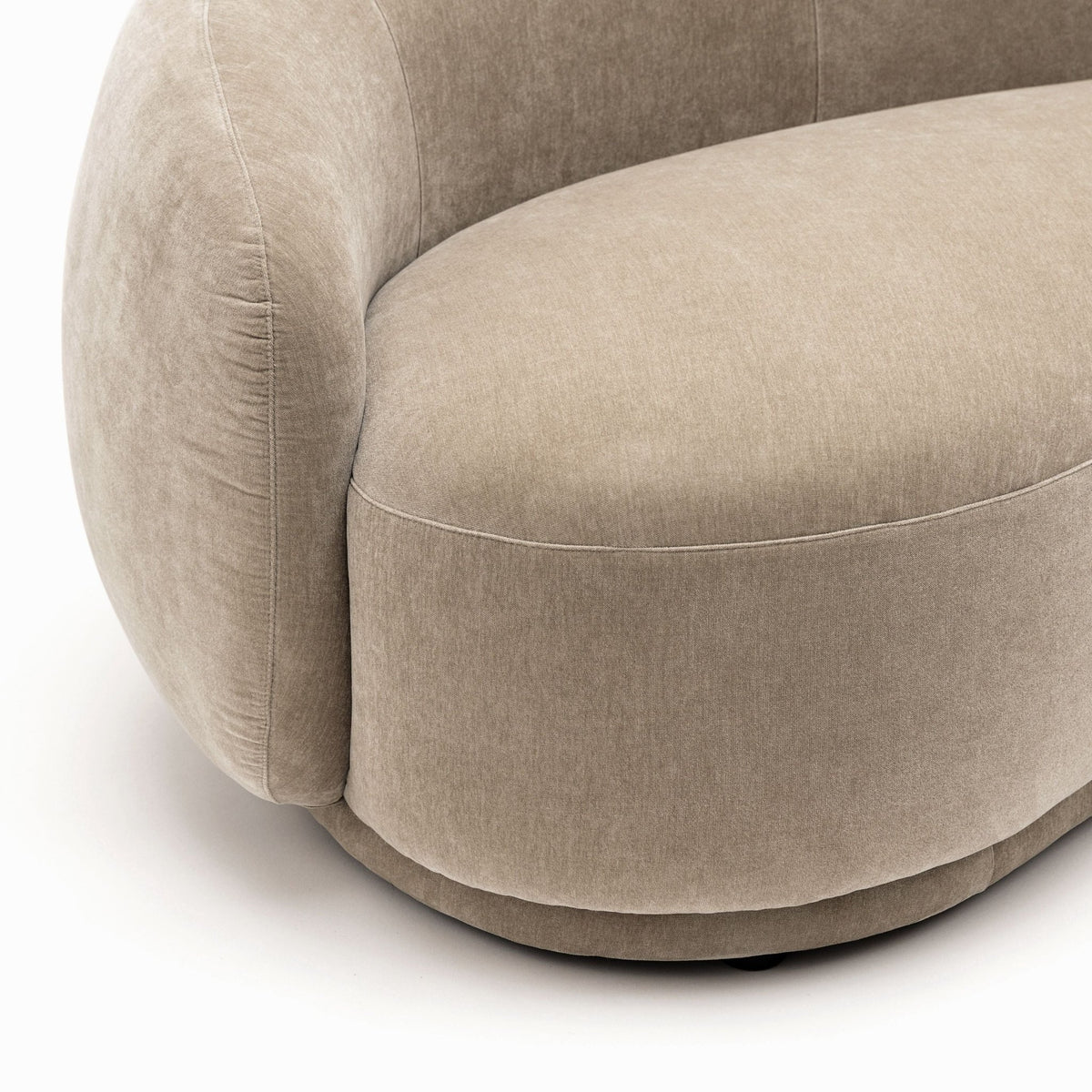 Cashew Sofa - Latte - Curved Sofas Loom Collection Loom Collection Dubai
