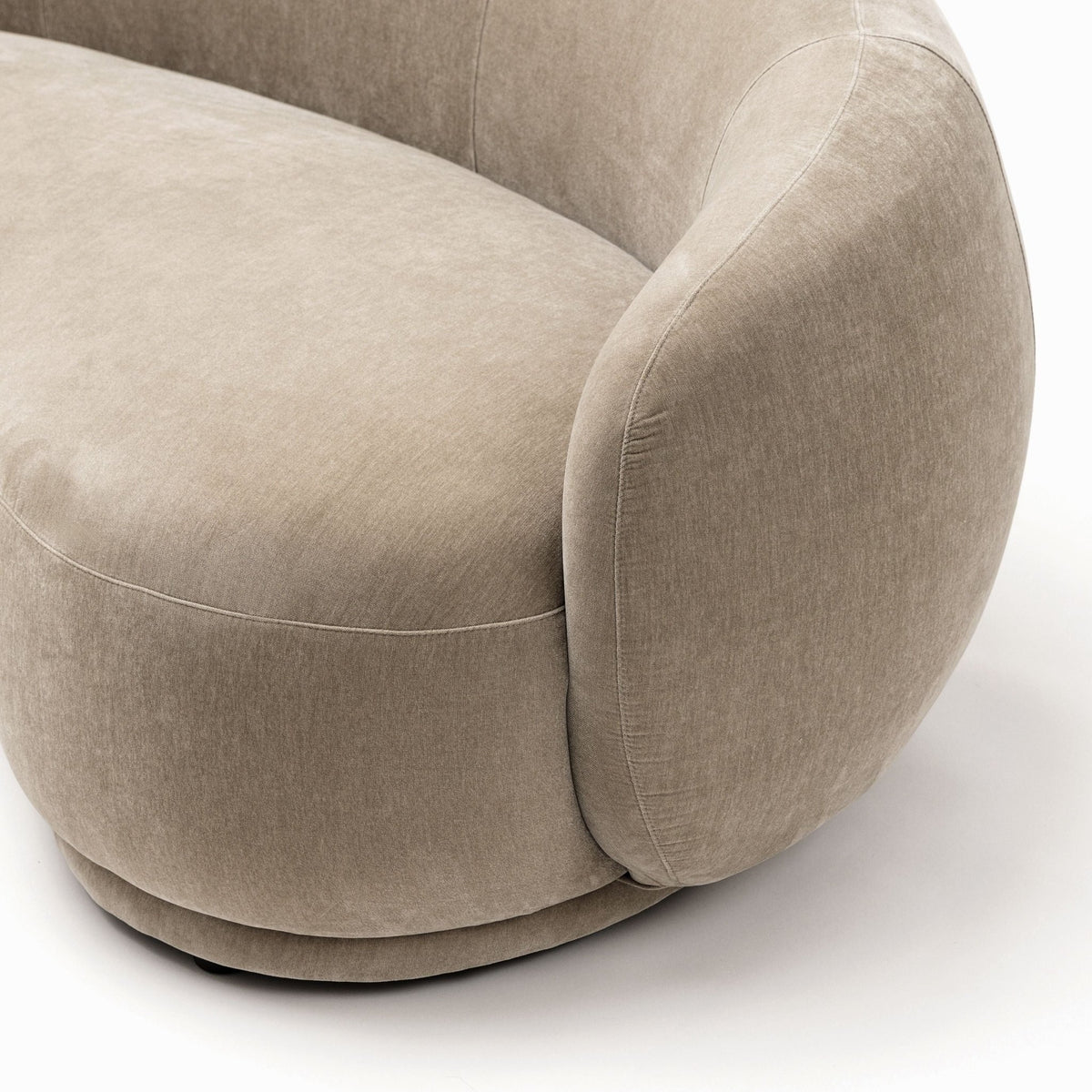 Cashew Sofa - Latte - Curved Sofas Loom Collection Loom Collection Dubai