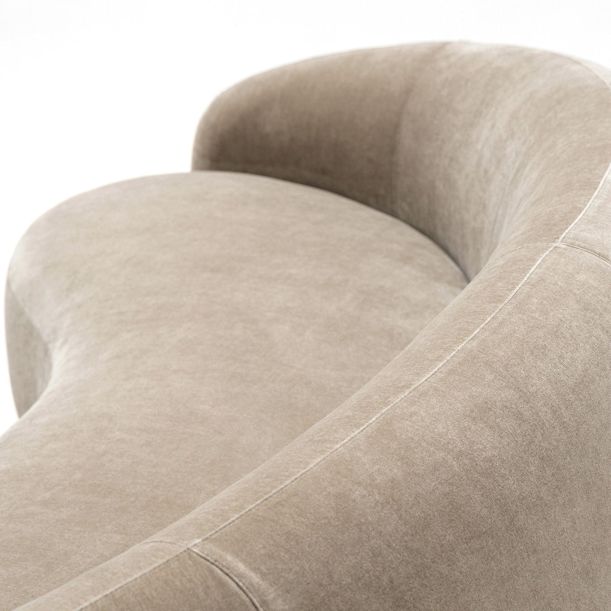 Cashew Sofa - Latte - Curved Sofas Loom Collection Loom Collection Dubai