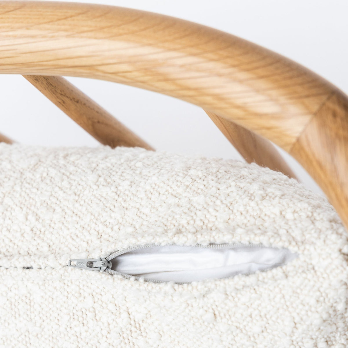 Charles Sofa - Light Oak & Biggello Milk - Sofas Tolv Loom Collection Dubai