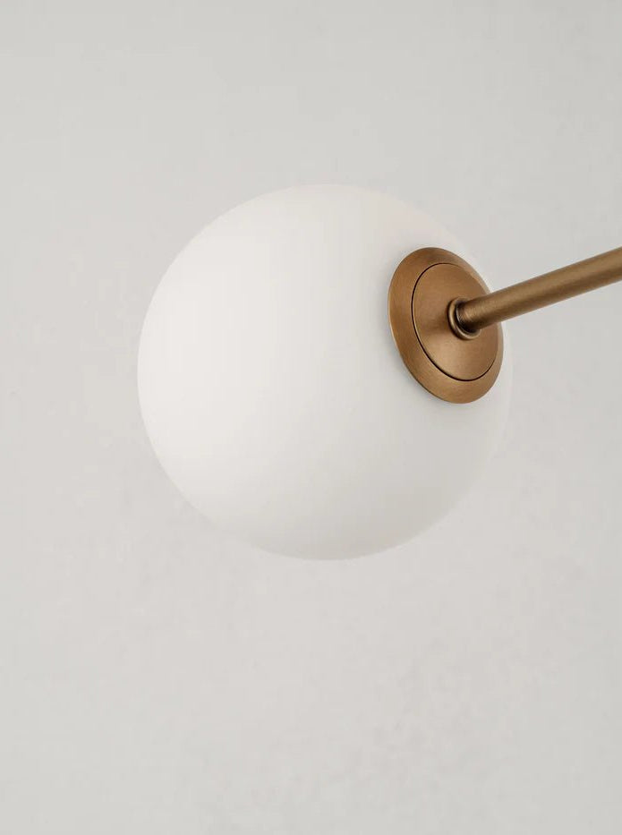 Chelso - 6 Light Aged Brass And Opal Pendant - Ceiling Lights Lights&Lamps Loom Collection Dubai