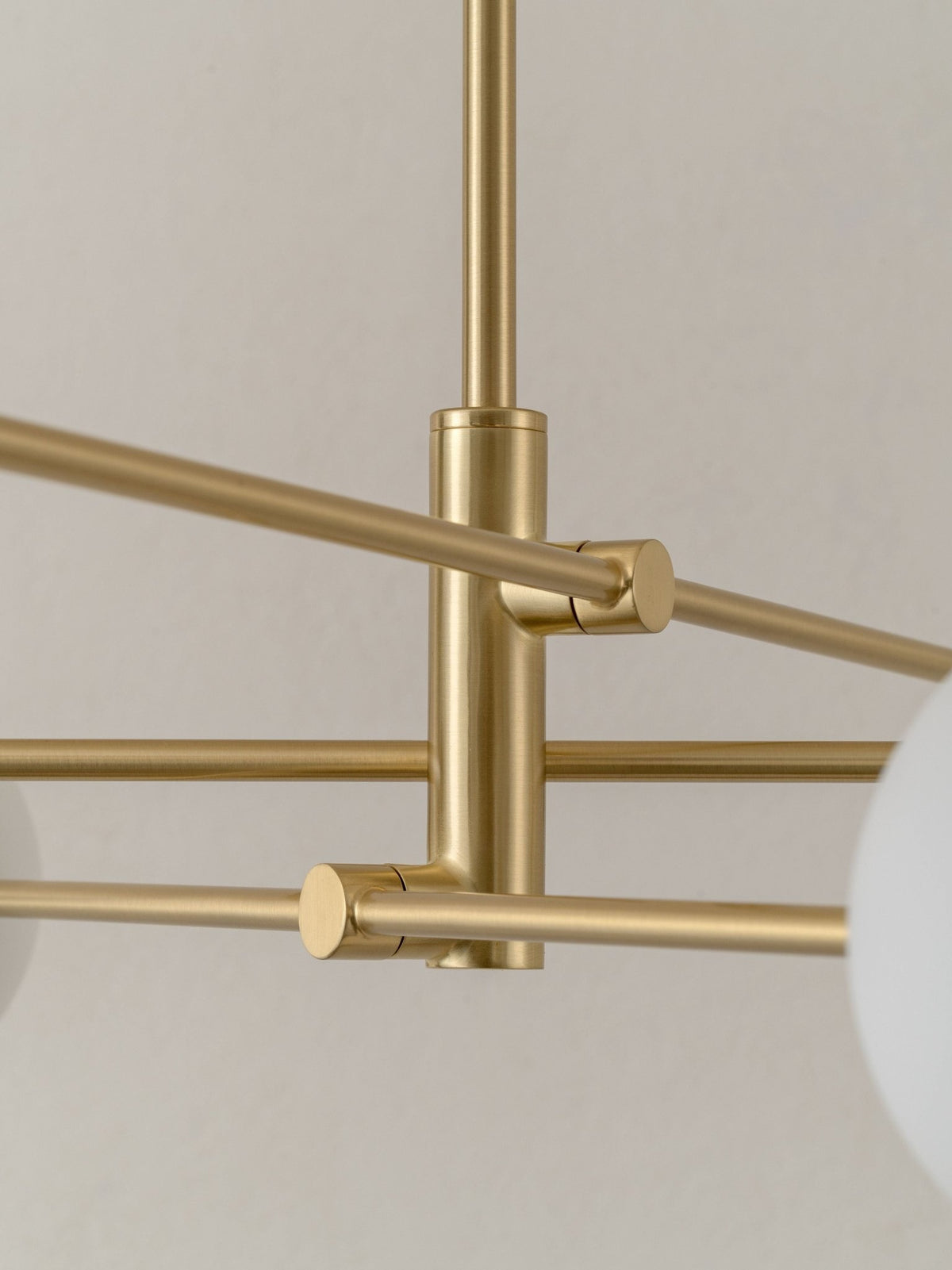 Chelso - 6 Light Brass And Opal Pendant