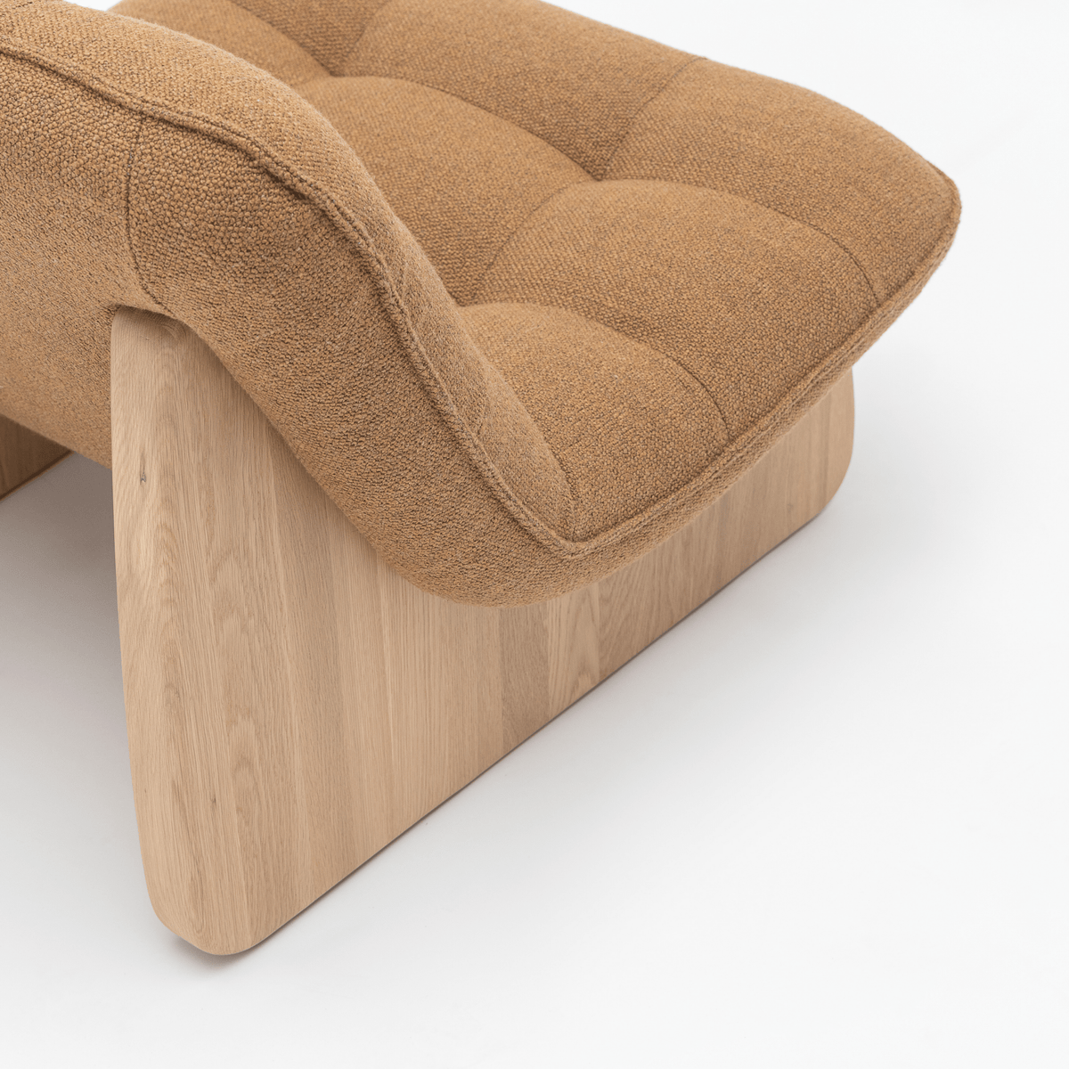 CIV Chair - Blonde Oak & Ami Pumpkin - Accent Chairs Tolv Loom Collection Dubai