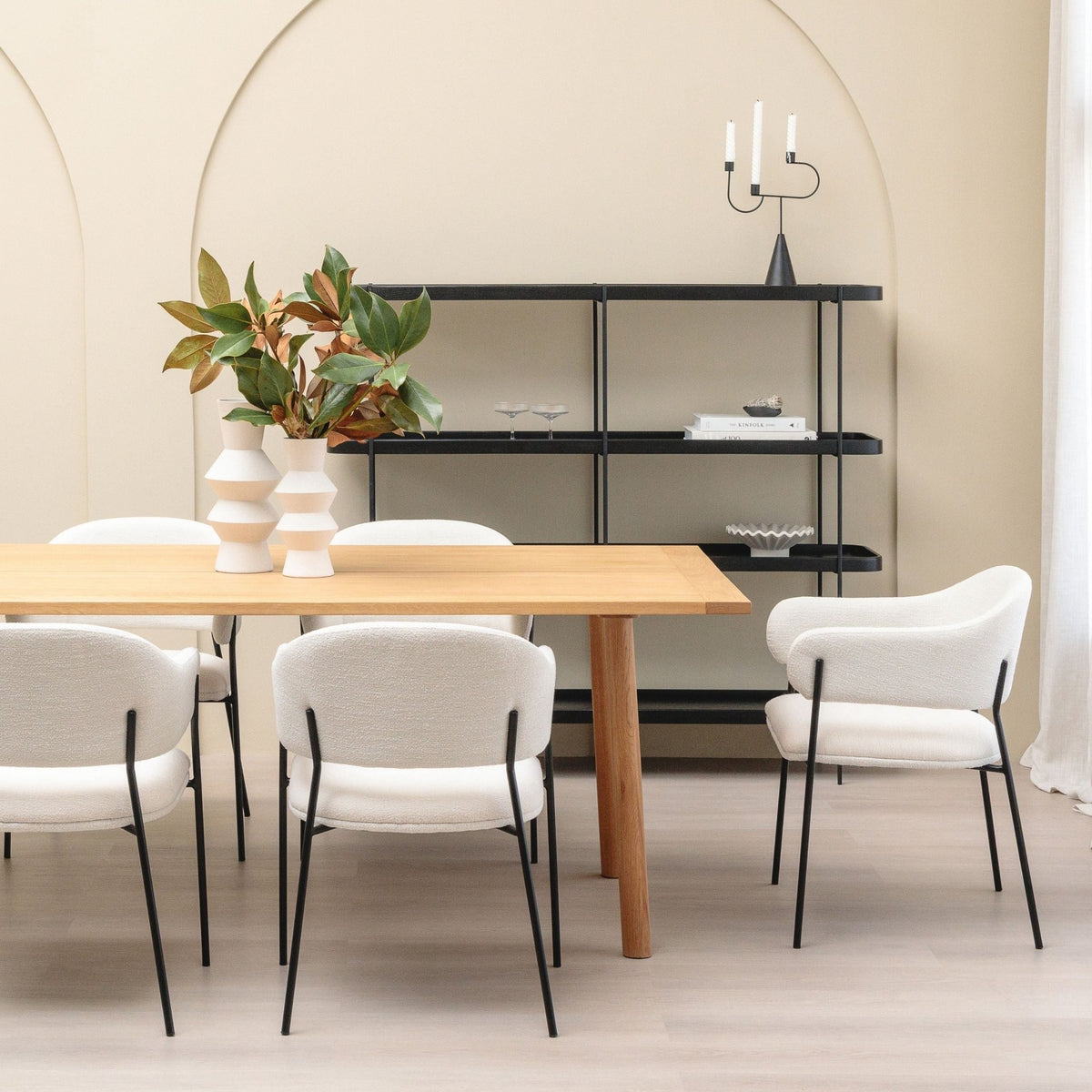 Coco Dining Table - Light Oak - Rectangular Dining Tables Natadora Loom Collection Dubai