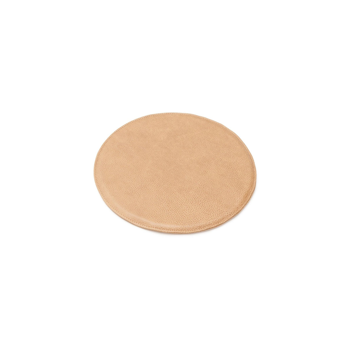 Crepe Round Seat - Pecan Leather - Dining Chairs Tolv Loom Collection Dubai