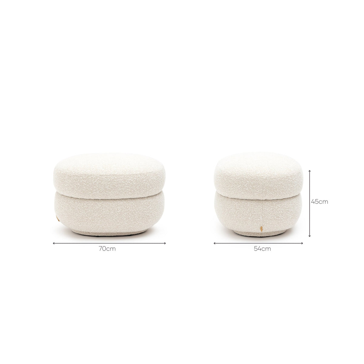 Cruze Ottoman - Coconut
