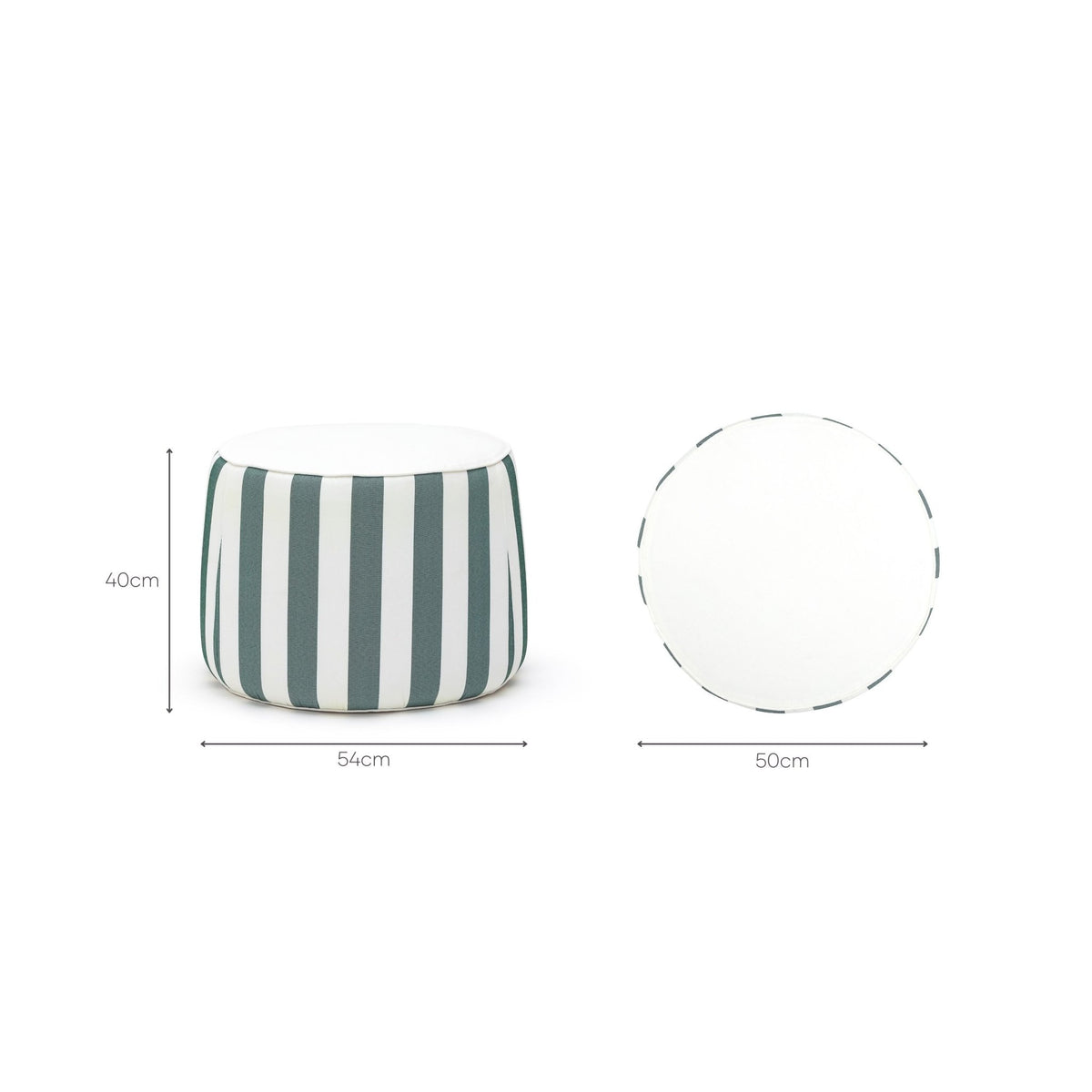 Cypress Outdoor Ottoman - Moss - Ottomans Loom Collection Loom Collection Dubai