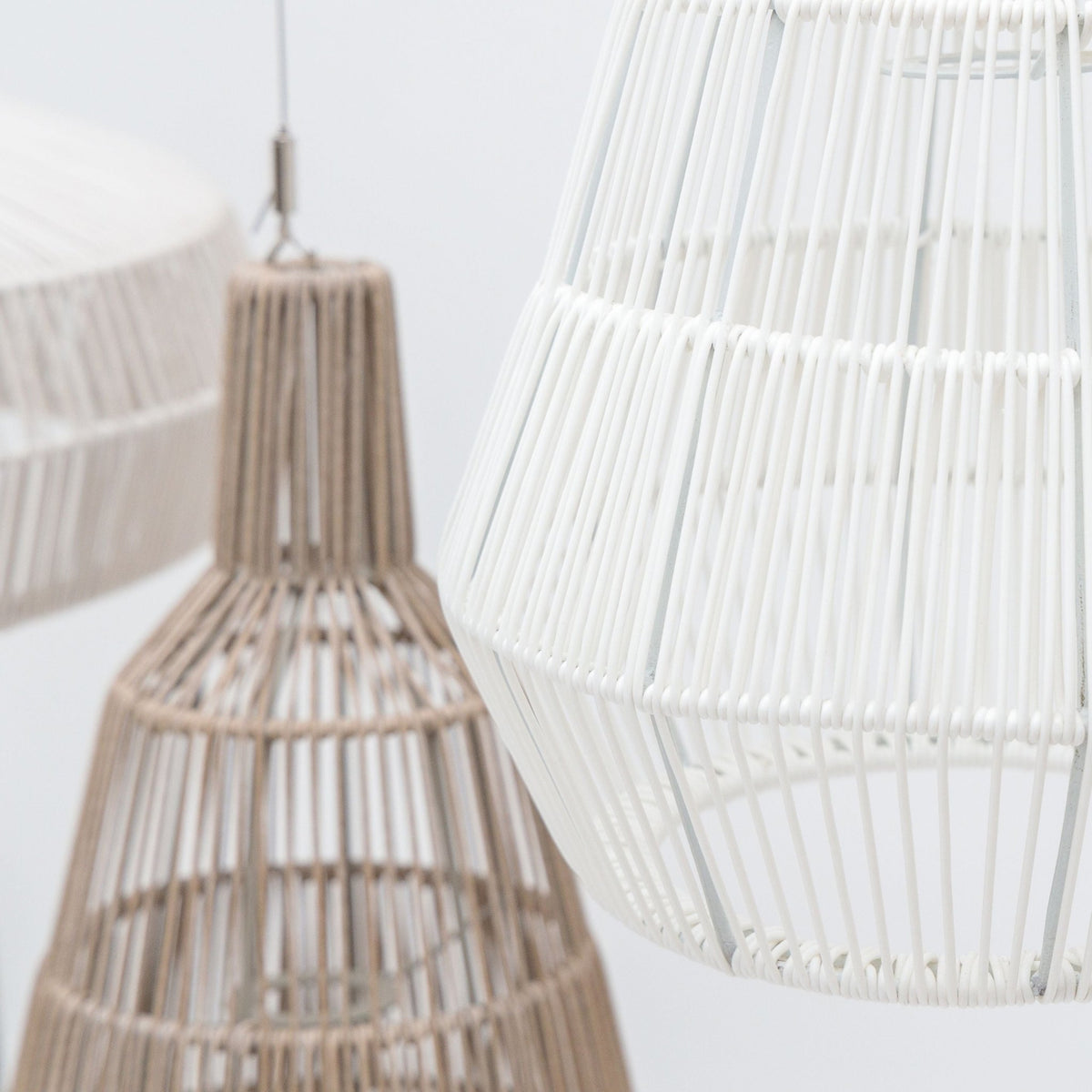 Doric Pendant Lamp - Linen - Ceiling Lights Loom Collection Loom Collection Dubai