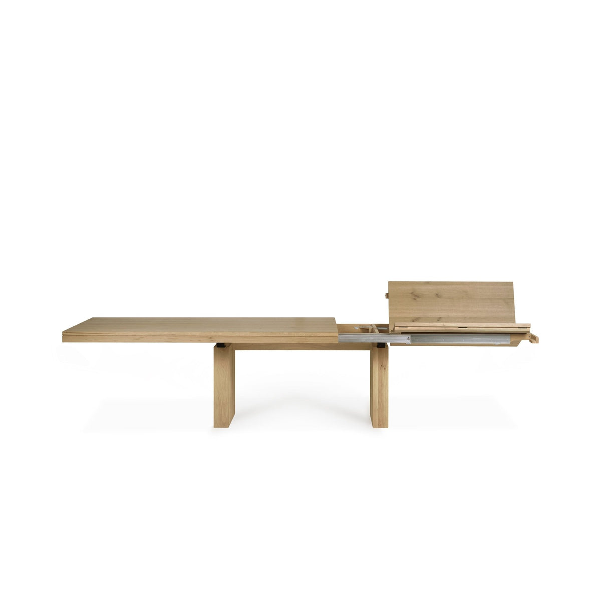 Double Extendable Dining Table - Oak
