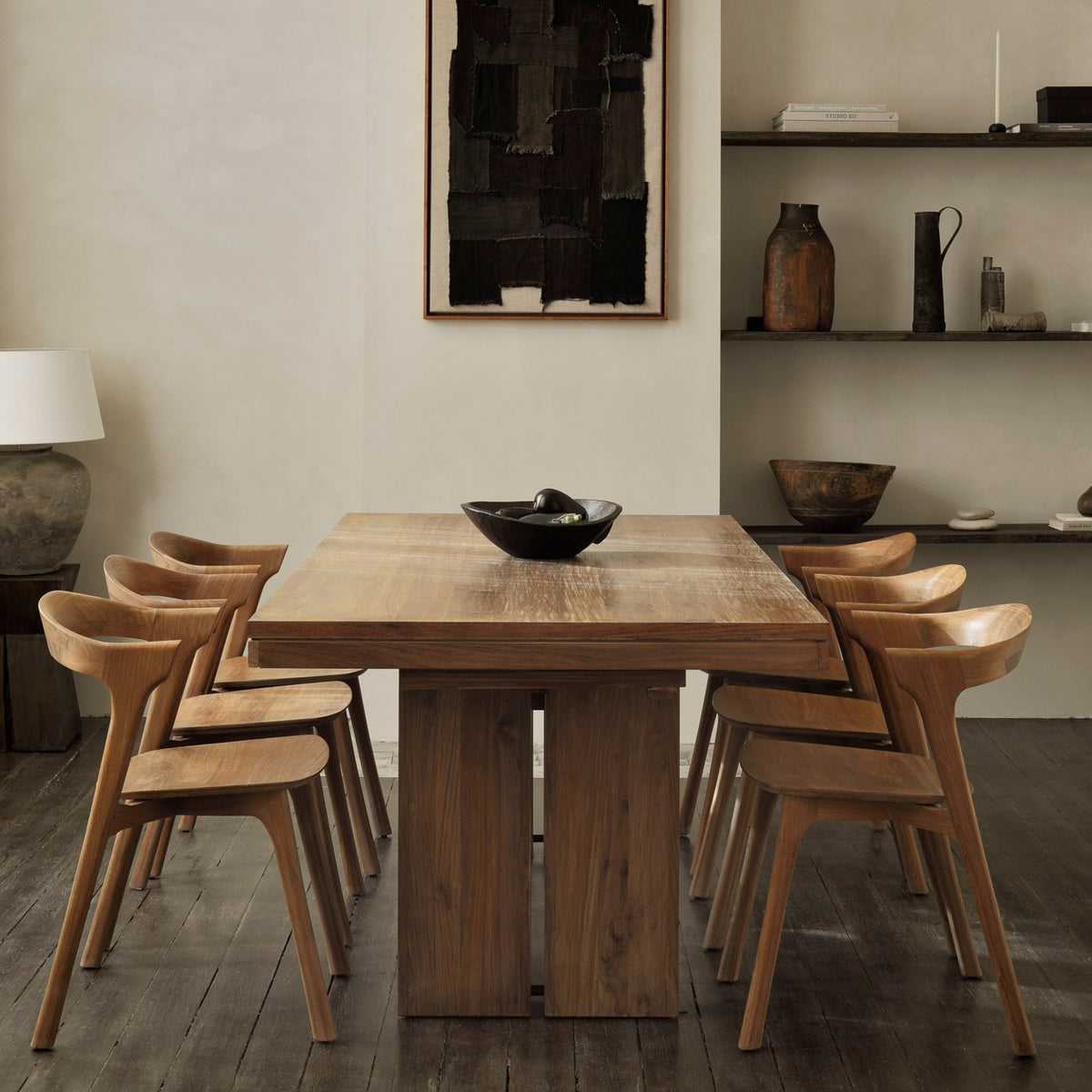 Double Extendable Dining Table - Oak