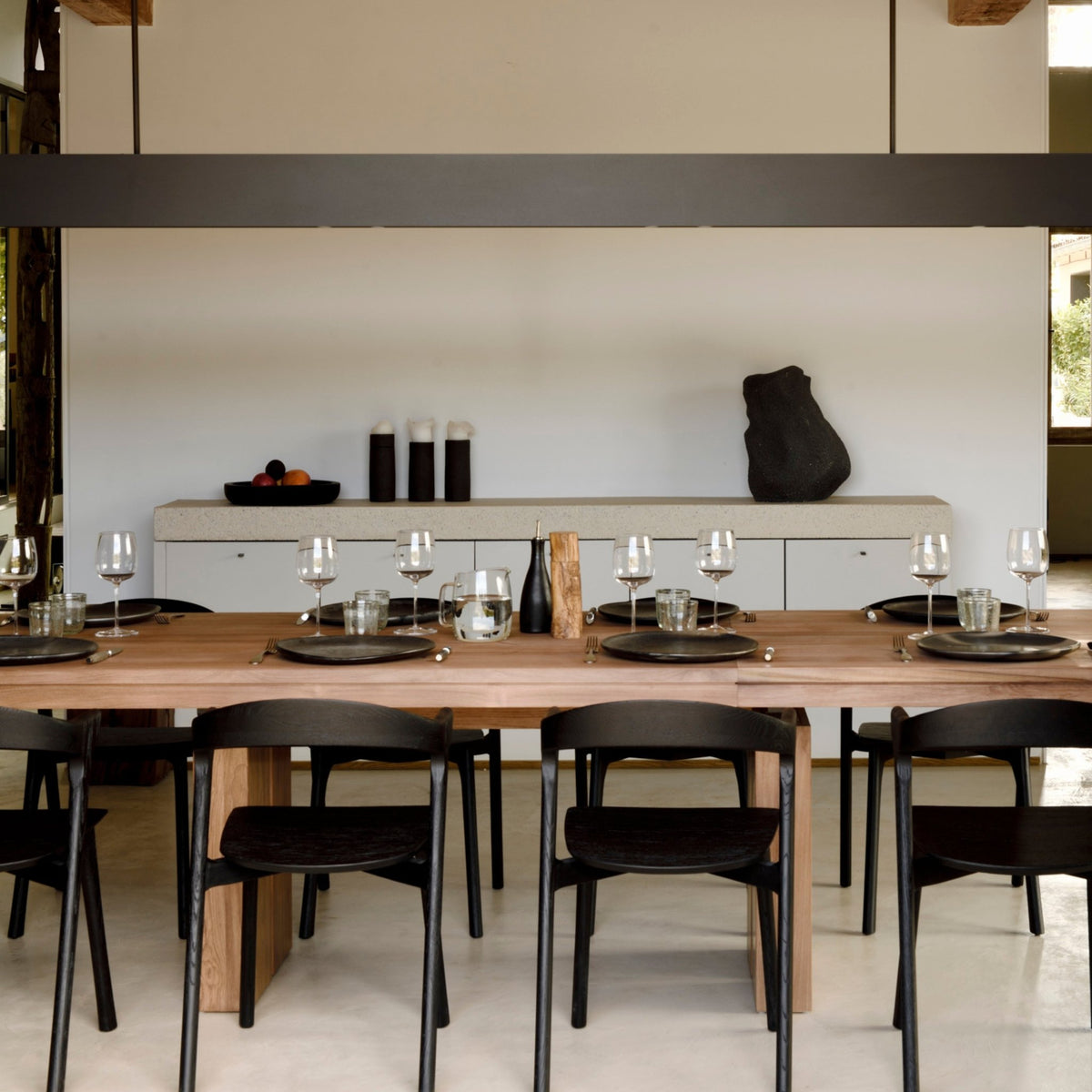 Double Extendable Dining Table - Teak