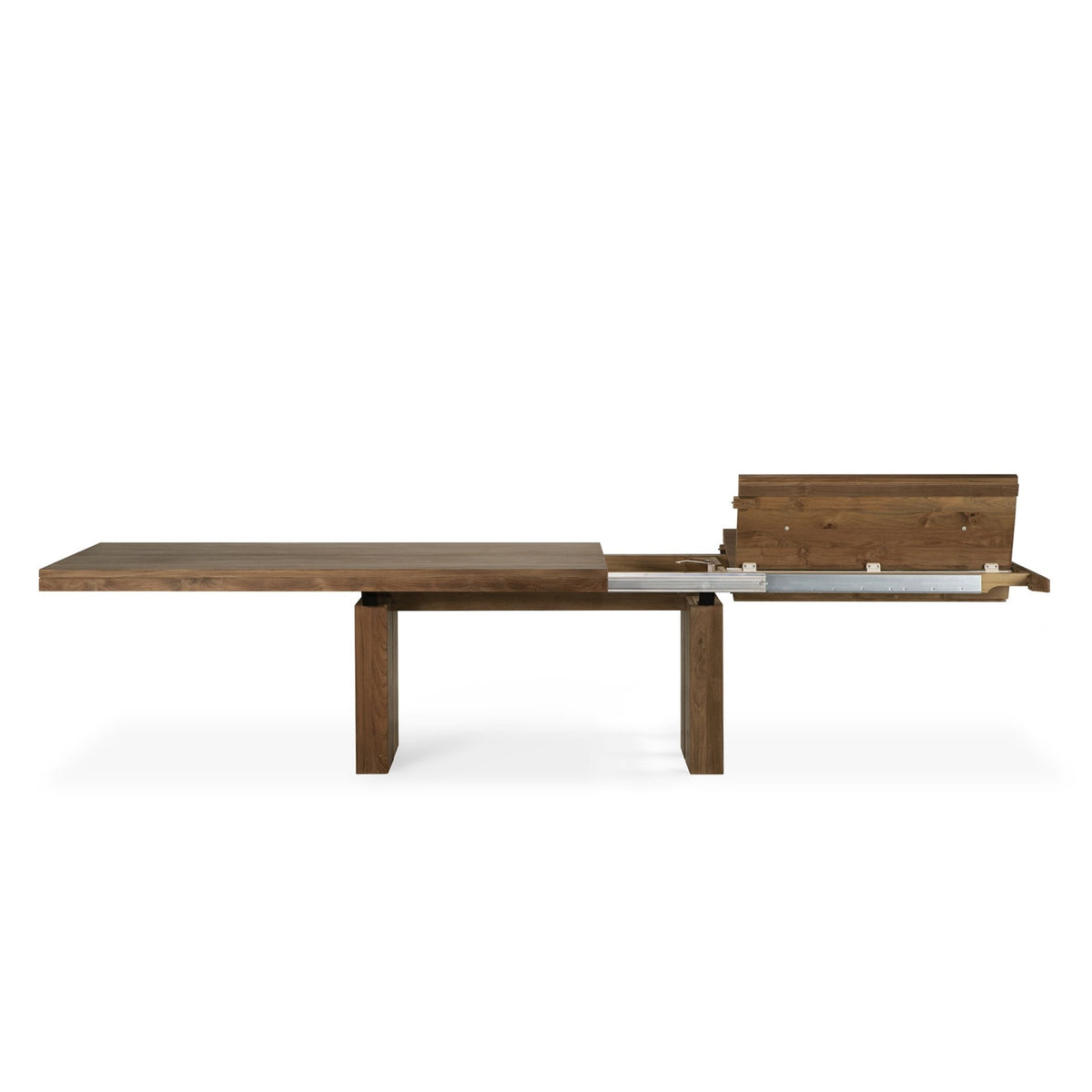 Double Extendable Dining Table - Teak