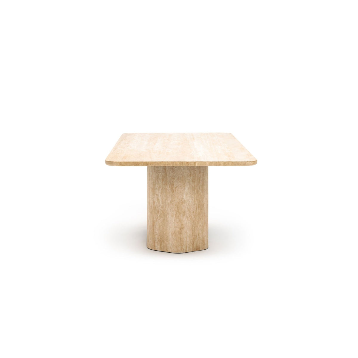 Dune Dining Table - Travertine - Rectangular Dining Tables Loom Collection Loom Collection Dubai