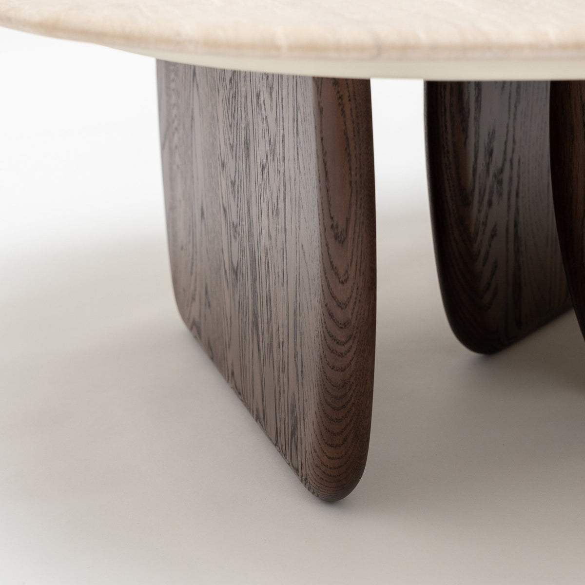 Eden Coffee Table 120 - Espresso Oak & Travertine