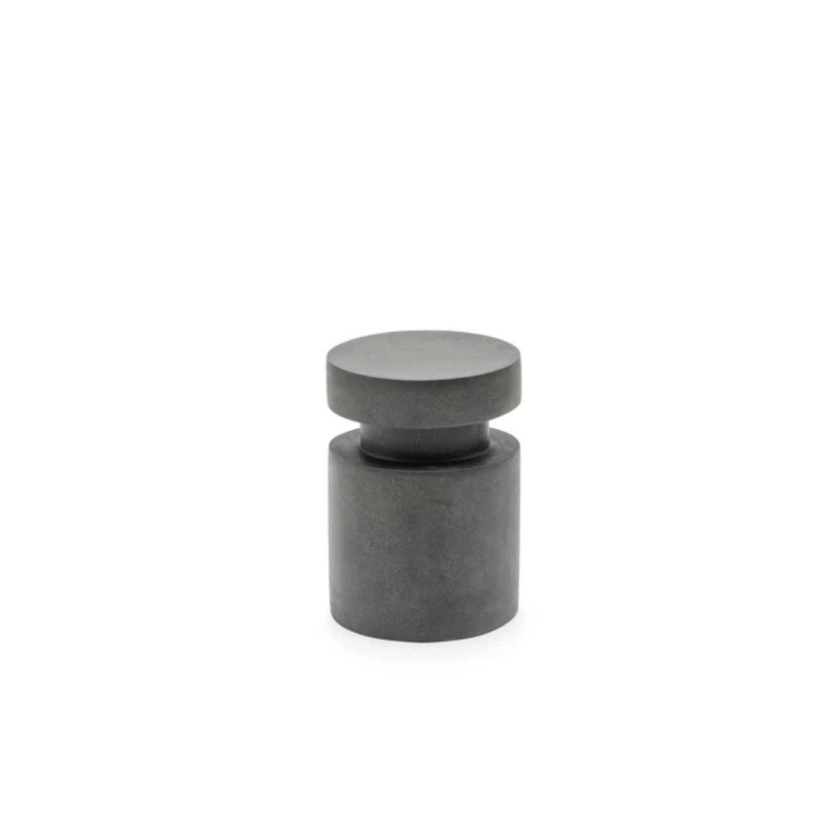 Edith Stool - Cemento Graphite - Side Tables Loom Collection Loom Collection Dubai