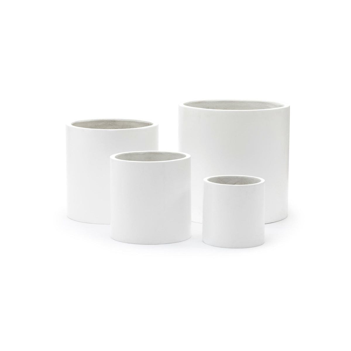 Elle Cylinder Planter - Chalk - Pots & Planters Loom Collection Loom Collection Dubai