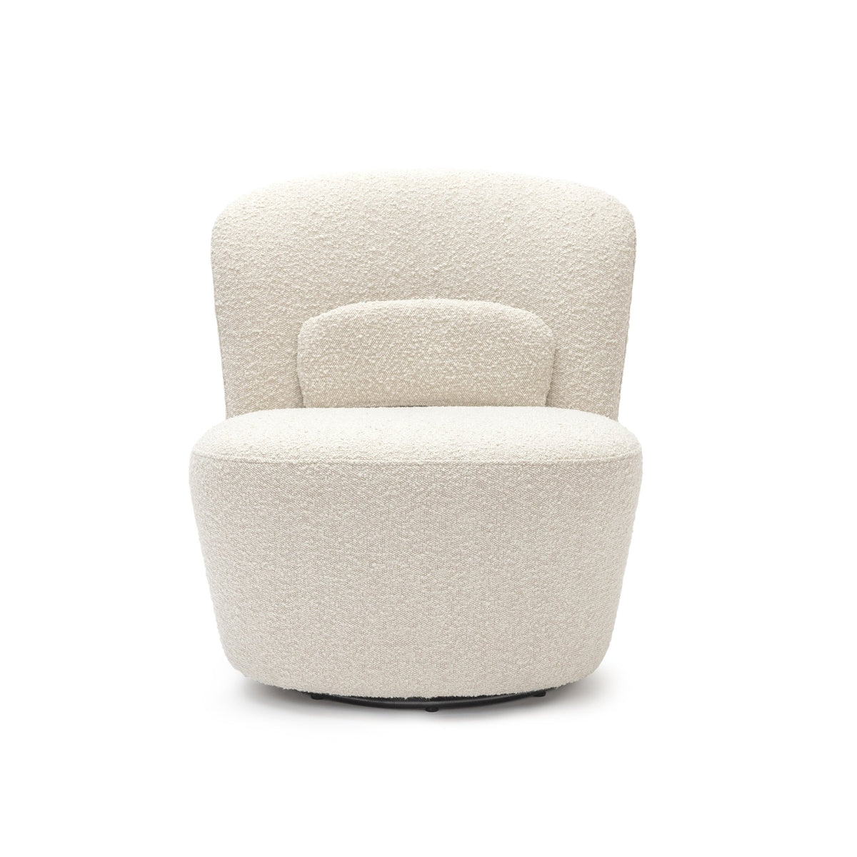 Erin Swivel Accent Chair - Ivory Bouclï¿