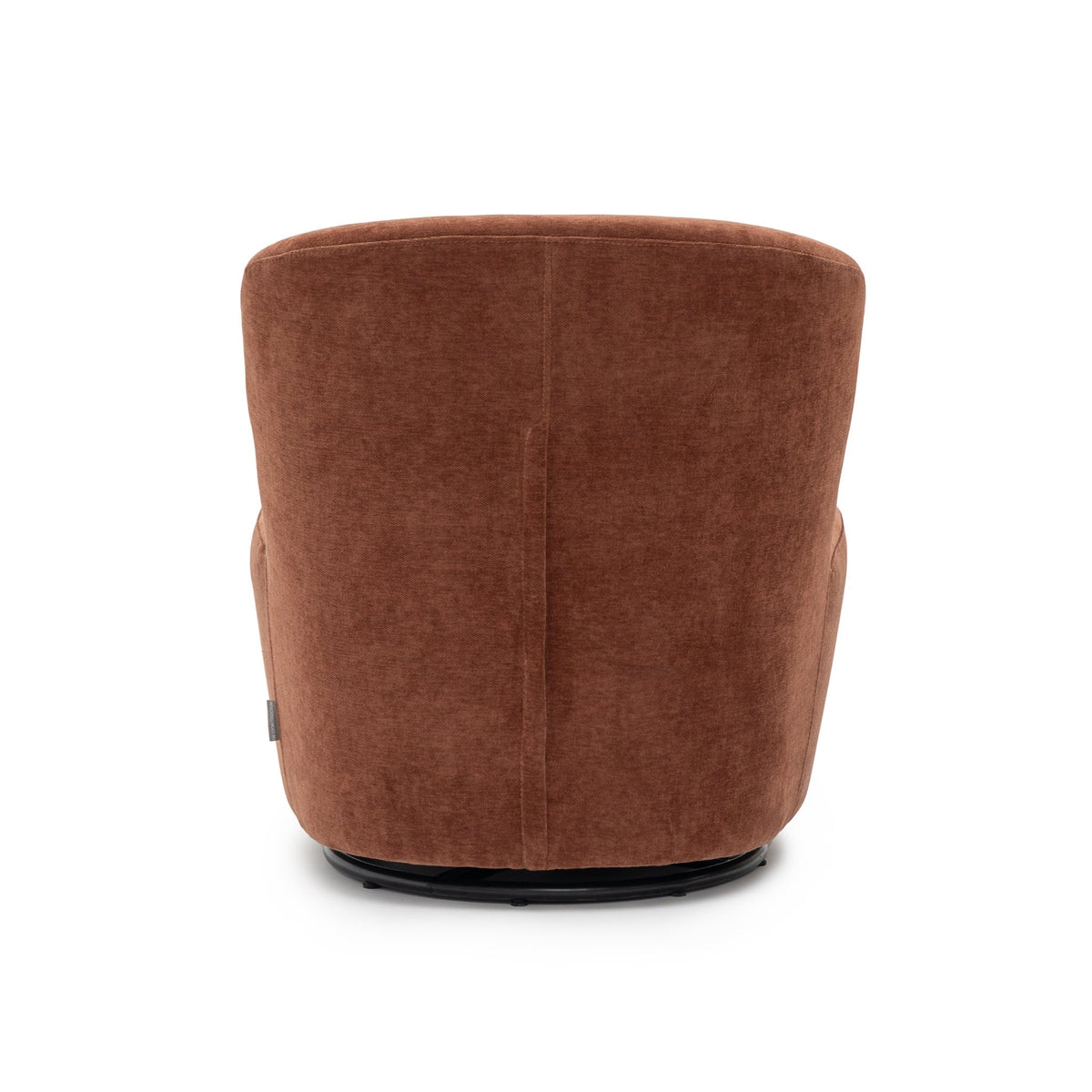 Erin Swivel Accent Chair - Rust Velvet