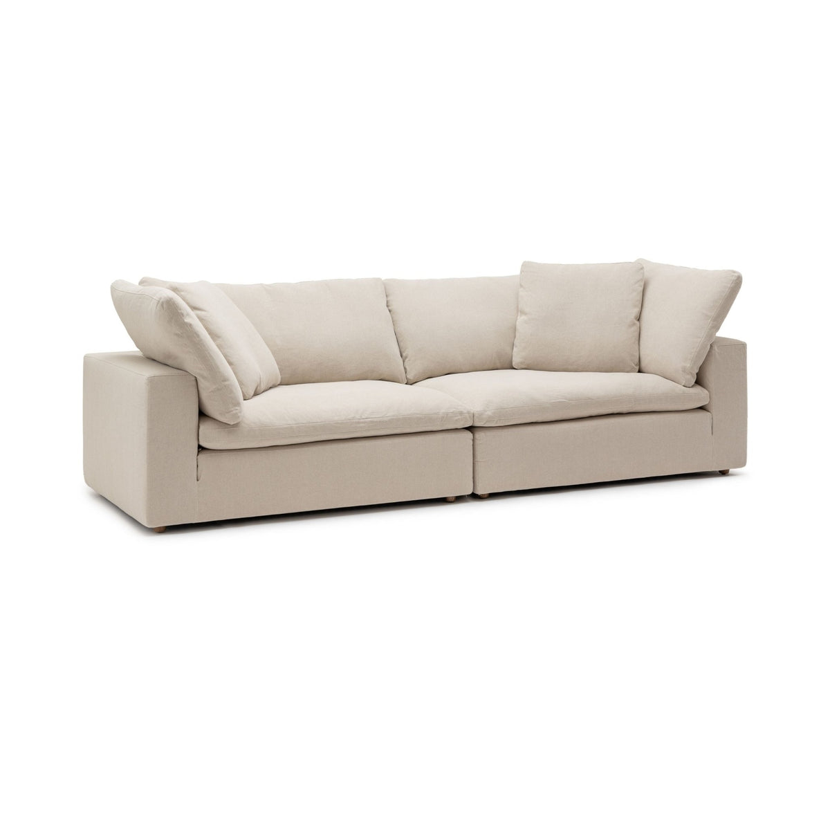 Feather Cloud Daybed Sofa - Natural - Modular Sofas Loom Collection Loom Collection Dubai