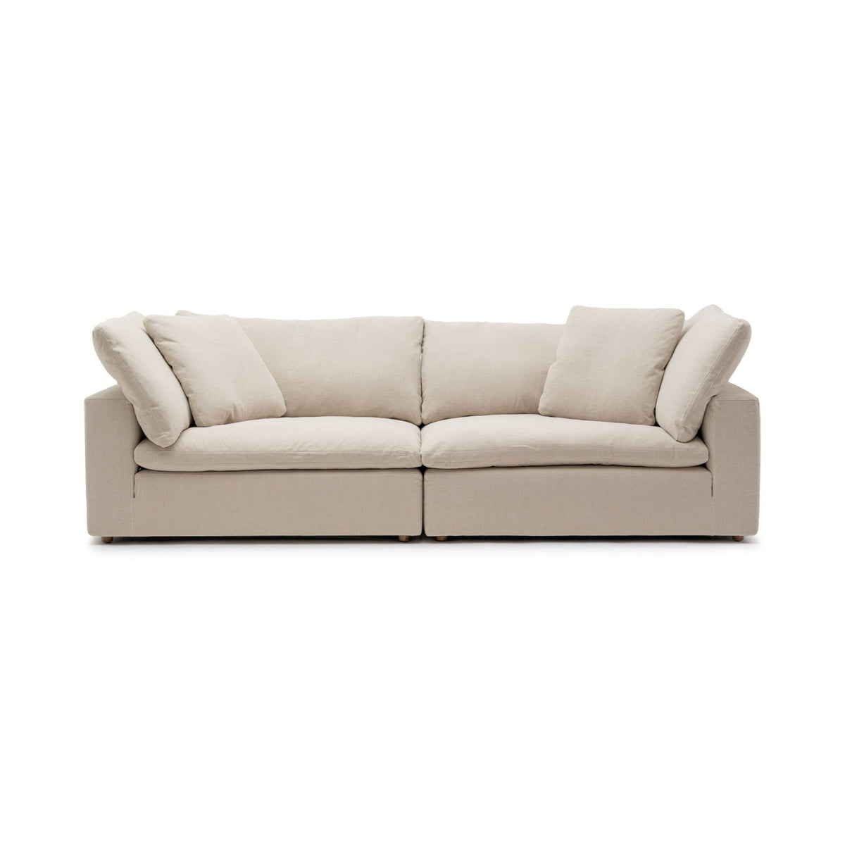 Feather Cloud Daybed Sofa - Natural - Modular Sofas Loom Collection Loom Collection Dubai
