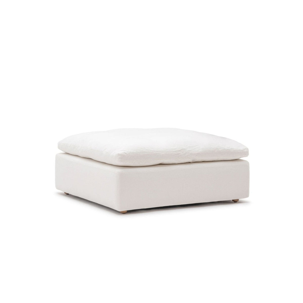 Feather Cloud Ottoman - Off White - Ottomans Loom Collection Loom Collection Dubai