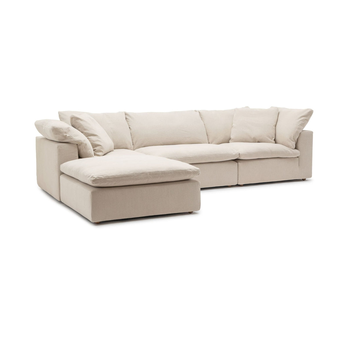 Feather Cloud Sofa - Natural - Modular Sofas Loom Collection Loom Collection Dubai